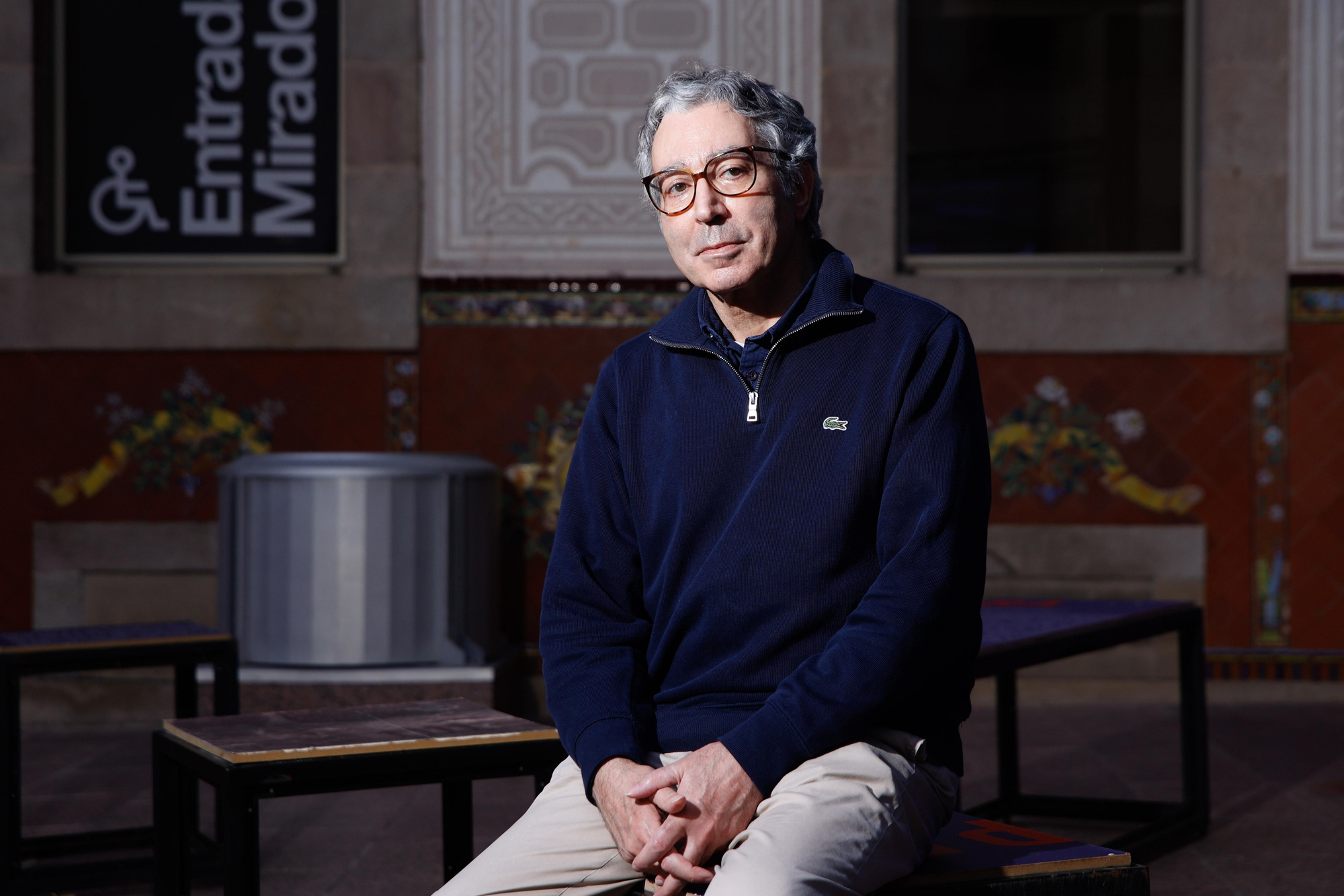 Didier Eribon, durante la entrevista realizada en el CCCB.