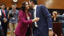 La presidenta de la Comunidad de Madrid, Isabel Díaz Ayuso, y el vicepresidente, Ignacio Aguado.