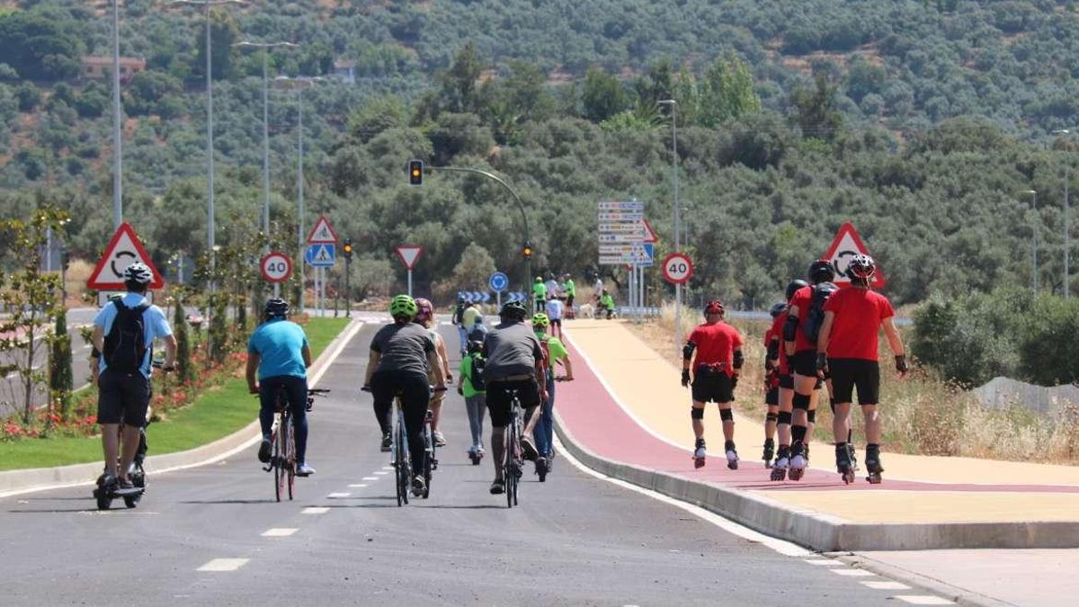 Integra otros espacios urbanos como carril bici, señalización de patines, paseo peatonal y un mirador con vistas al casco histórico.