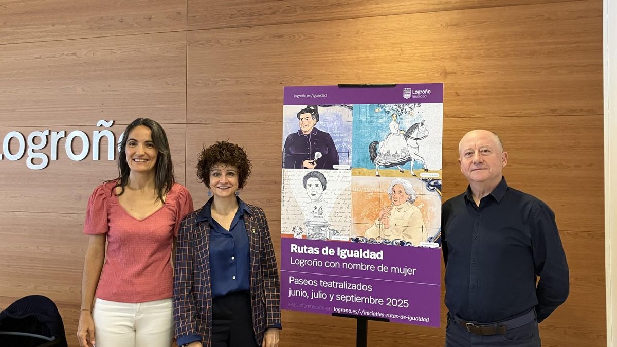 Presentación de las rutas de igualdad en el Ayuntamiento de Logroño