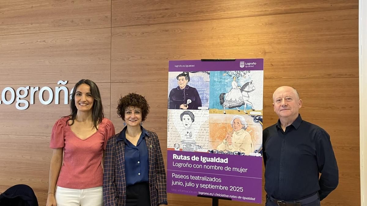 Presentación de las rutas de igualdad en el Ayuntamiento de Logroño