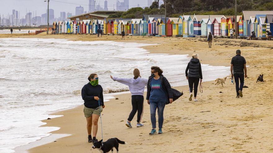 Australia anuncia que Melbourne saldrá de la cuarentena el próximo viernes EFE/EPA/DANIEL POCKETT AUSTRALIA AND NEW ZEALAND OUT