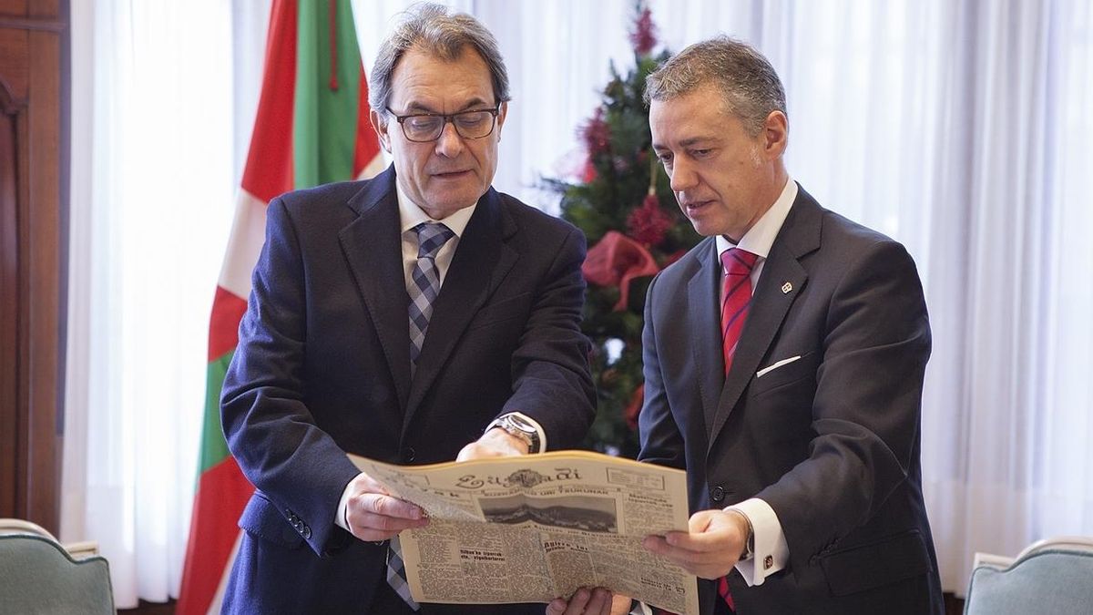 Urkullu y Mas acuerdan "trabajar de forma conjunta" para hacer frente a la "recentralización" que "rompe consensos"