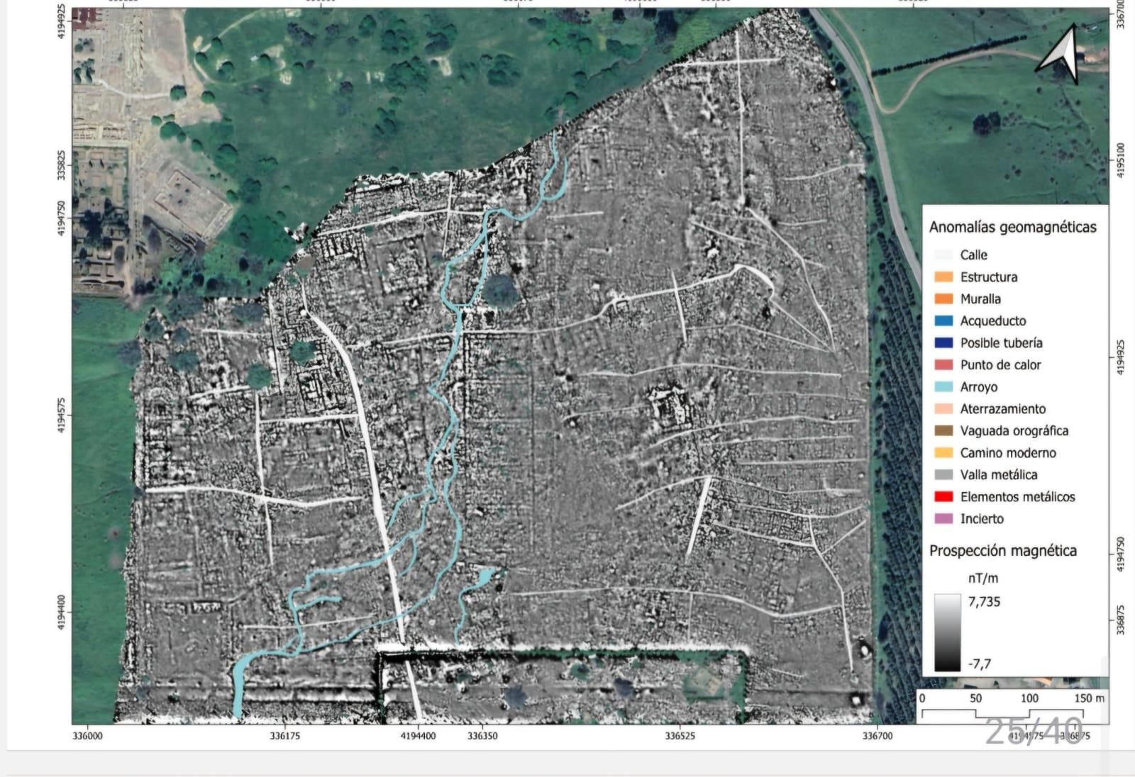 El trazado urbano de la ciudad que había junto a Medina Azahara