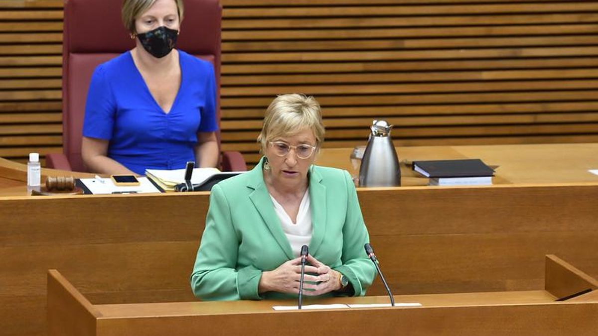 La consellera de Sanidad, Ana Barceló, en su comparecencia en la Diputación Permanente.