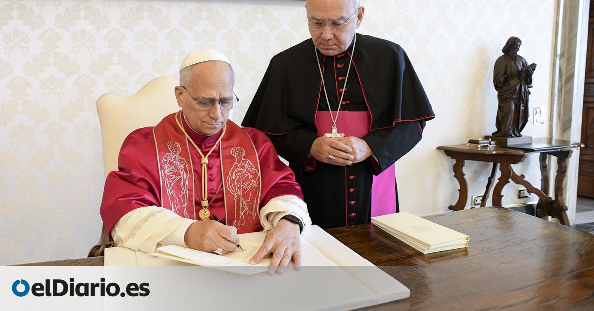 El papa León XIV asume el legado de Francisco en su ‘programa’ de gobierno y pide luchar “contra los destructores efectos del imperio del dinero”