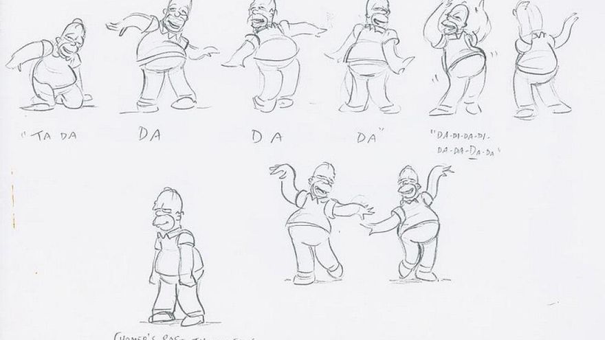 Boceto de 'Los Simpson'