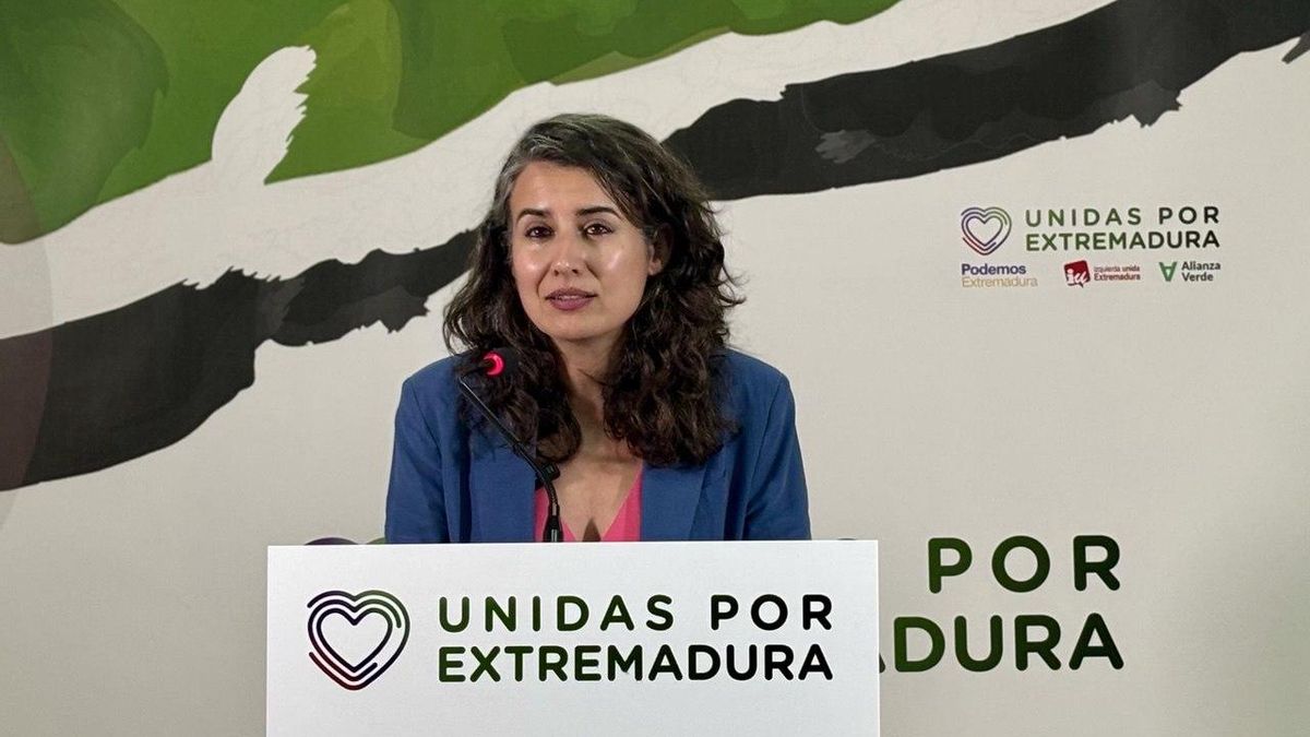 La portavoz de Unidas por Extremadura, Irene de Miguel