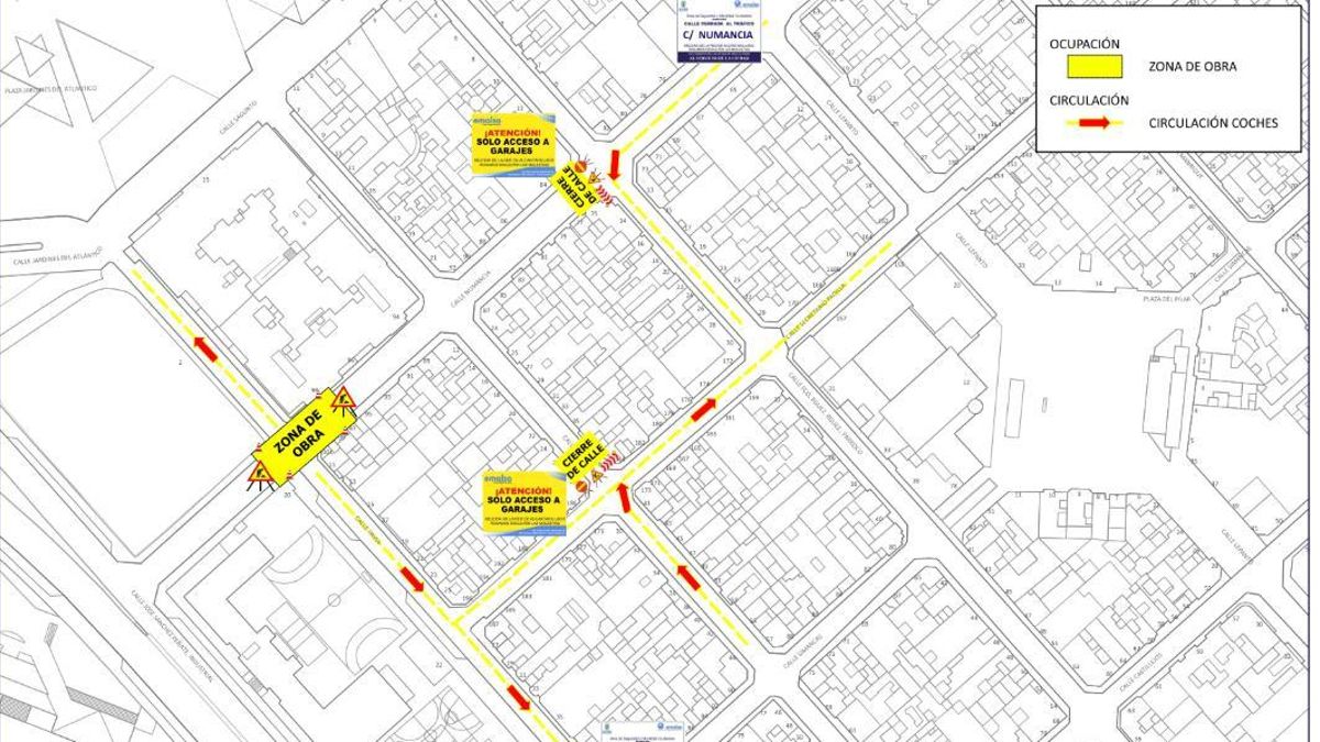 Mejoras en la red de saneamiento provocarán el corte de la calle Numancia, en Las Palmas
