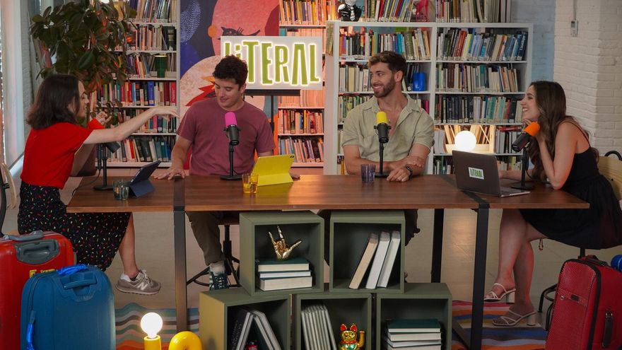 Una de las grabaciones de 'Literal' para Playz