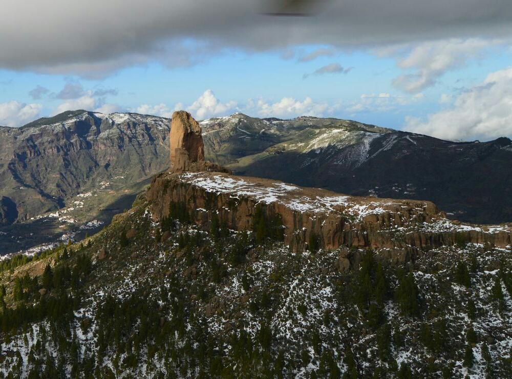 El Roque Nublo a vista de pájaro.