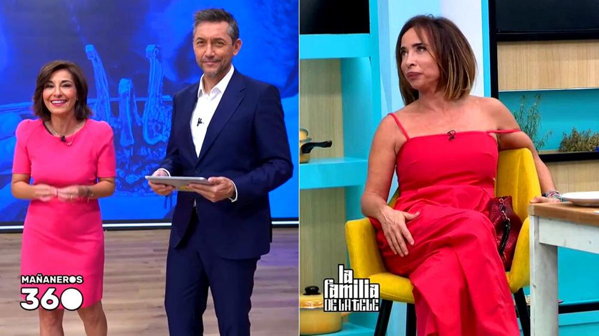 Adela González y Javier Ruiz en 'Mañaneros 360', y María Patiño en 'La familia de la tele'