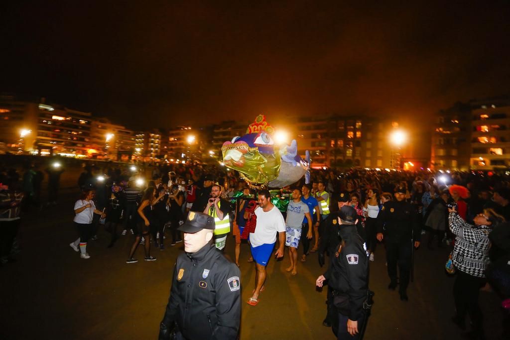 Entierro de la sardina del Carnaval de Las Palmas de Gran Canaria. FOTO: lpacarnaval