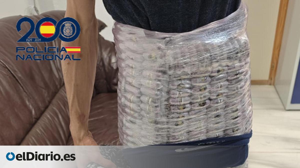 La Policía detiene a un hombre por intentar viajar a Gran Canaria con medio cuerpo forrado de 700 bellotas hachís