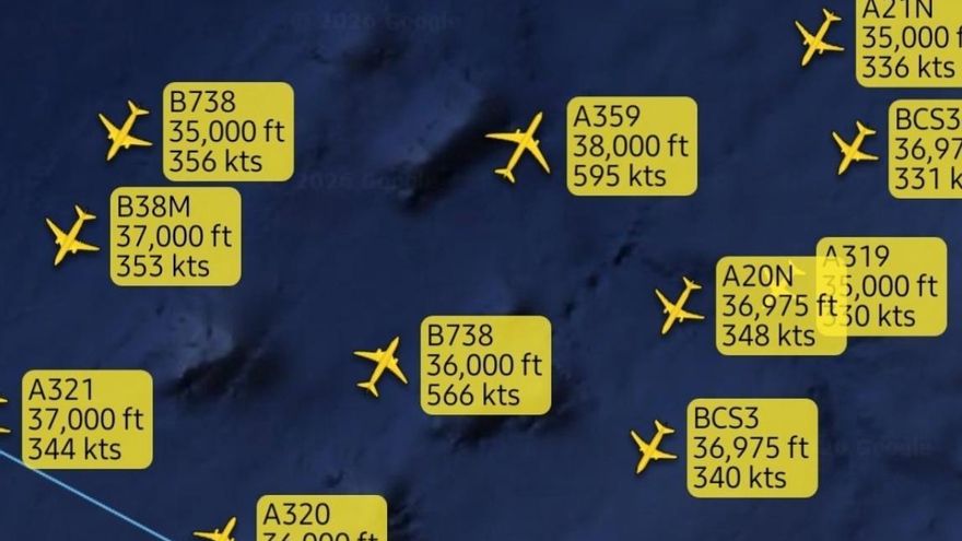 Los aviones alcanzan "velocidad de vértigo" en Canarias impulsados por la borrasca Therese