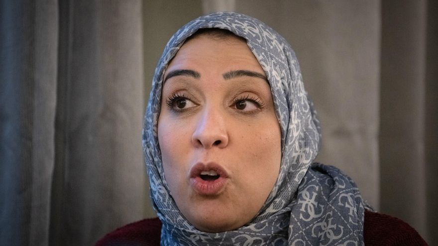 Ola al Zanoun durante la entrevista con este periódico en Madrid.