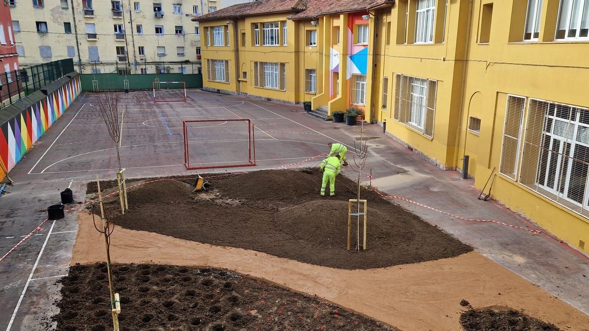 Trabajos realizados en las instalaciones de este colegio público.