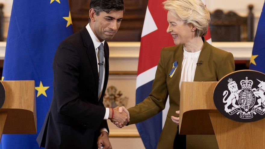 El 'marco de Windsor': qué significa para el Reino Unido y la UE el nuevo acuerdo sobre Irlanda del Norte tras el Brexit