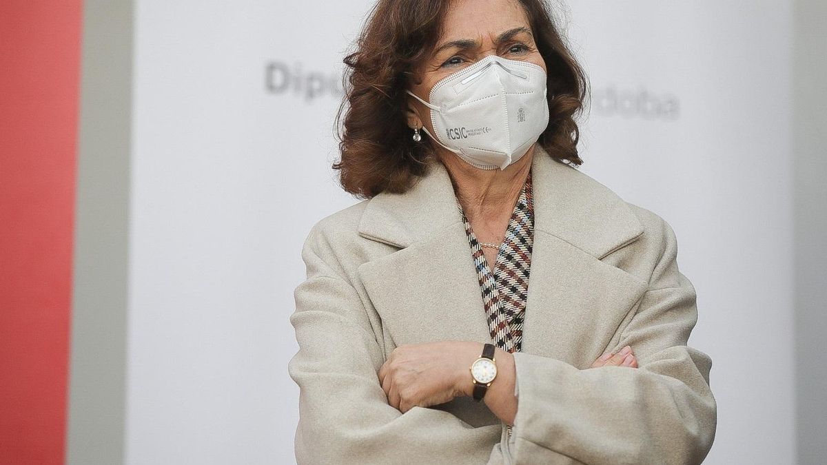 La vicepresidenta primera del Gobierno, Carmen Calvo.