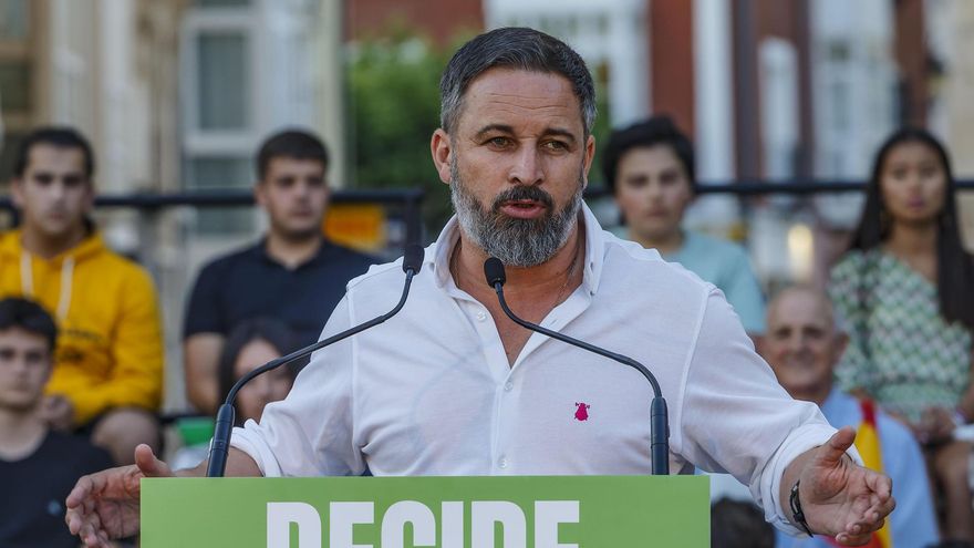 El líder de Vox, Santiago Abascal