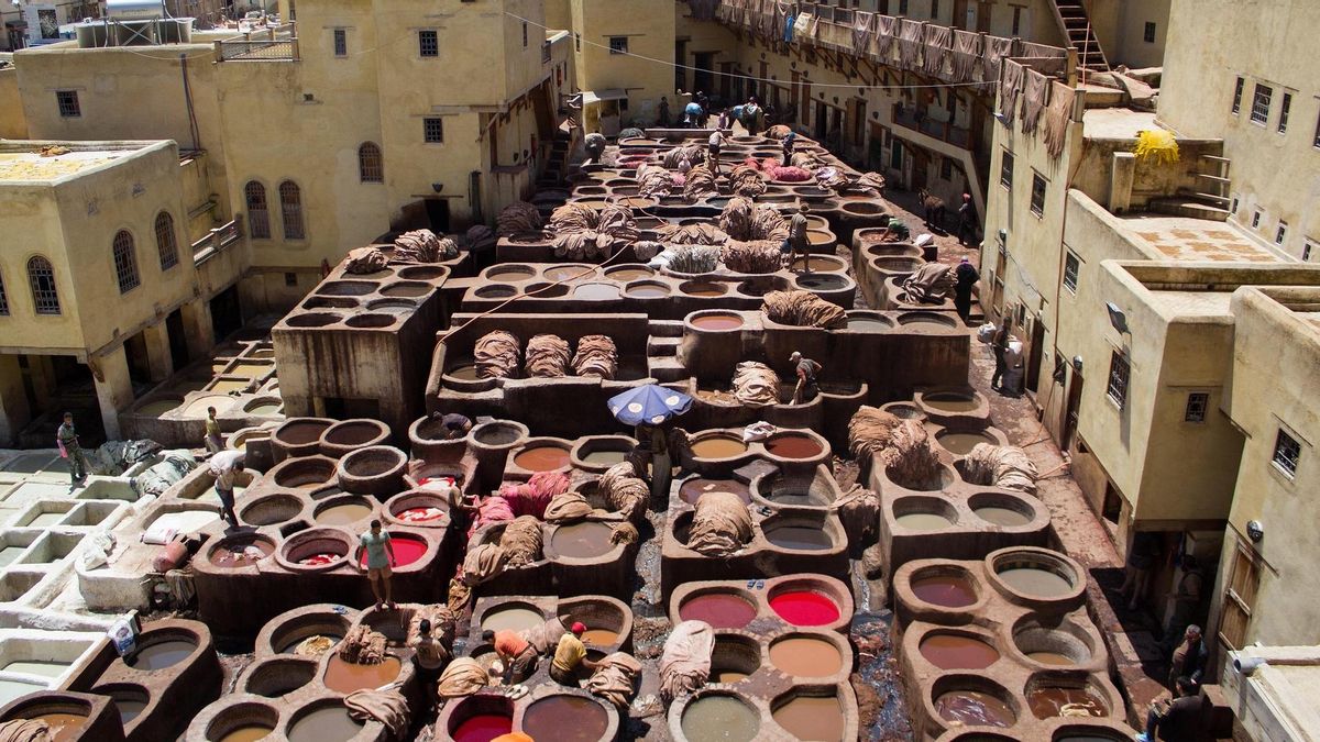 La curtiduría Chouwara de Fez.