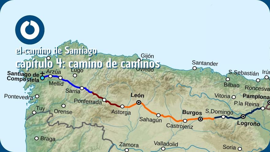 ¿Desde cuántos caminos se puede hacer el Camino de Santiago?