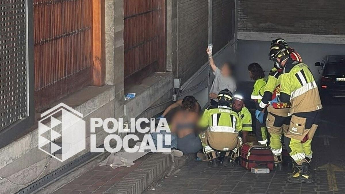 Herido grave un trabajador tras caer 15 metros en un edificio en Santa Cruz de Tenerife