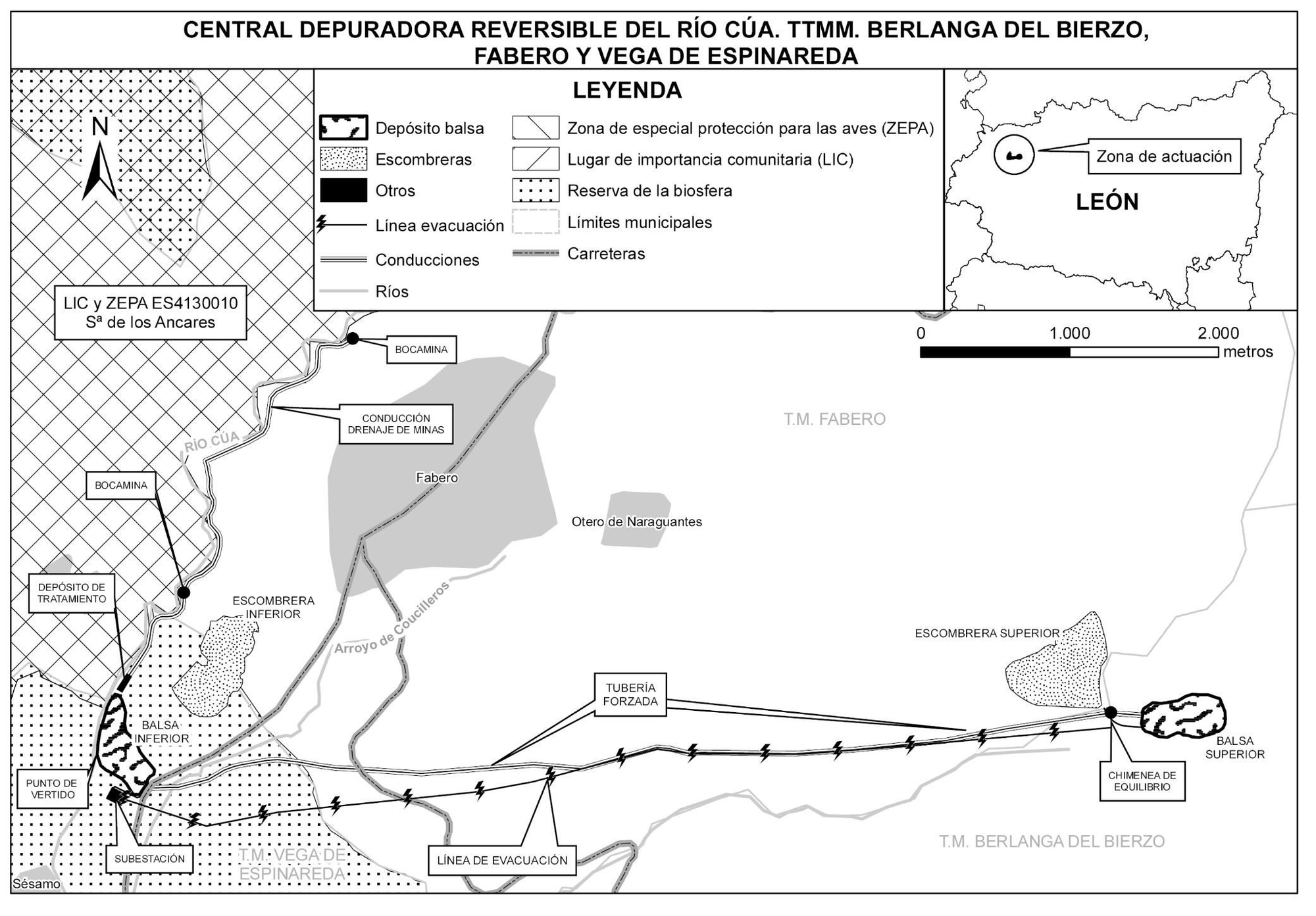 Proyecto de central hidroeléctrica reversible en el río Cua