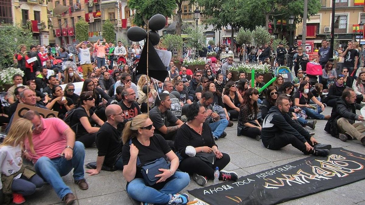 Vecinos de Seseña protestan en Toledo
