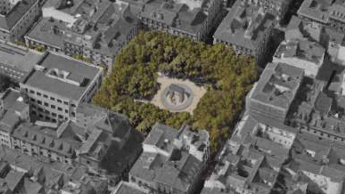 Recriando futuras árvores Dos de Mayo em memória de 