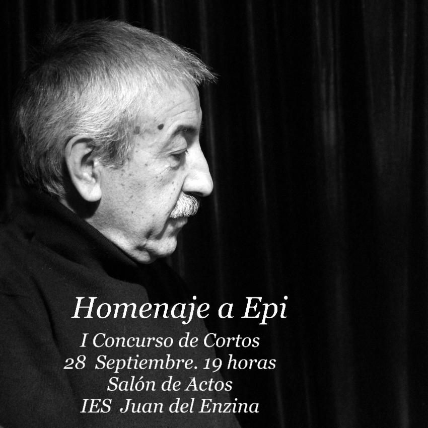 Cartel del primer homenaje y certamen de cortometrajes en honor a Epigmenio Rodríguez.