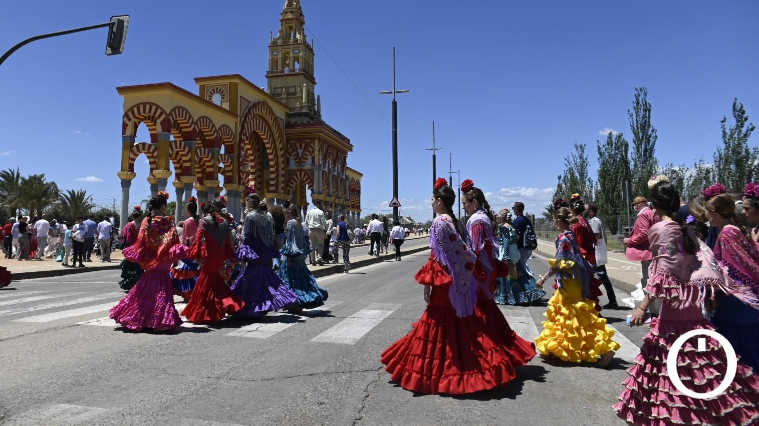 Ambiente de domingo en la feria