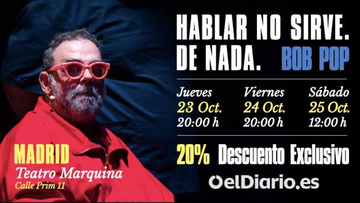 Apunta: Bob Pop en directo con un 20% de descuento
