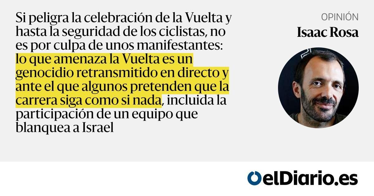 El genocidio en Gaza te deja sin siesta ciclista
