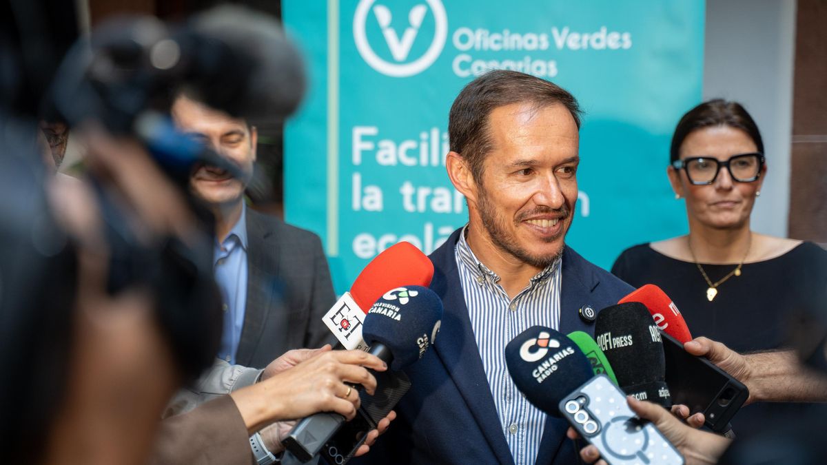 Mariano H. Zapata, consejero de Transición Ecológica del Gobierno de Canarias, este jueves, en Santa Cruz de La Palma.