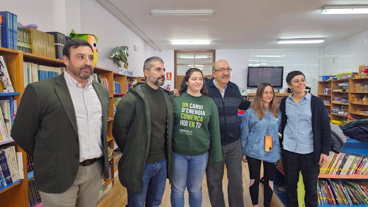 Presentación del proyecto 50/50 de la Oficina de la Energía de la Diputación de Teruel en el Colegio' Ricardo Mallén' de Calamocha