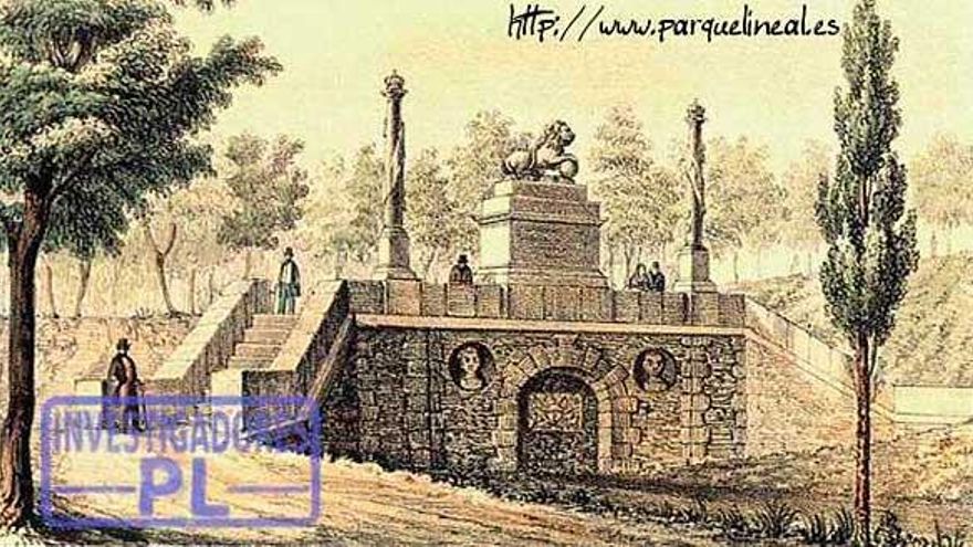 Reconstrucción gráfica de la cabecera del Real Canal del Manzanares.