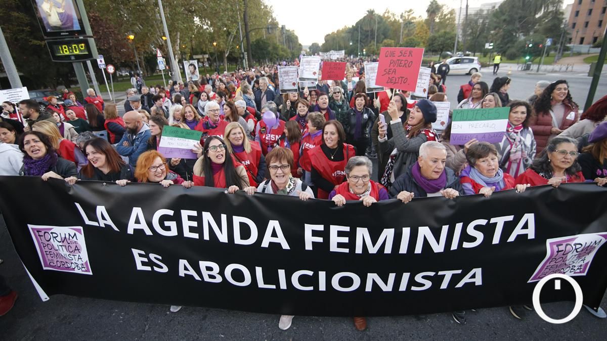 Manifestación contra la violencia machista 25N