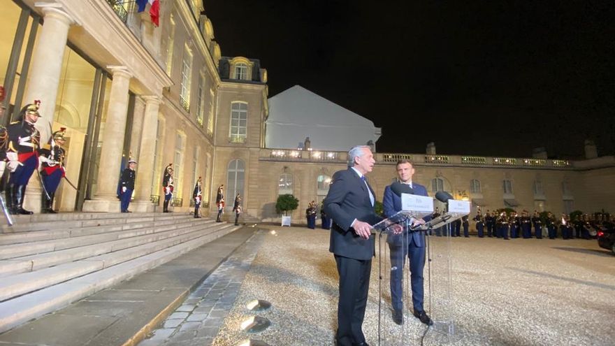 En un "jueves negro" en París, Fernández se reunió con Macron: diferencias tácticas sobre Ucrania y acuerdo por Venezuela