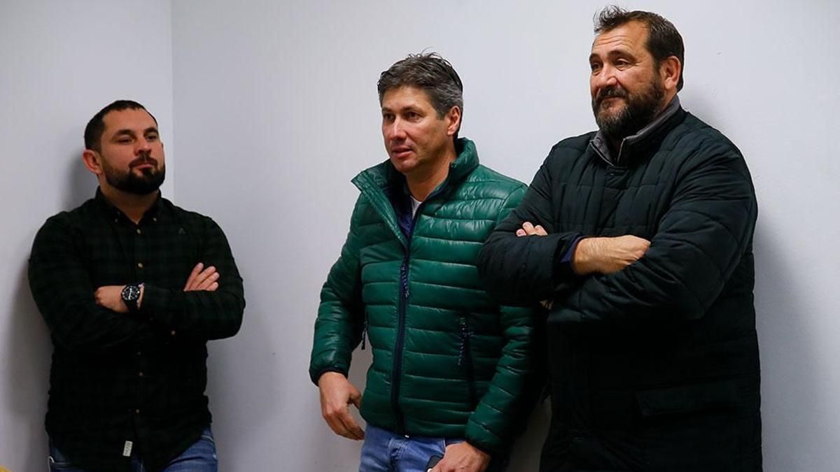 Rafa Herrerías, junto a Rodríguez de Cózar y Serrano en El Arcángel