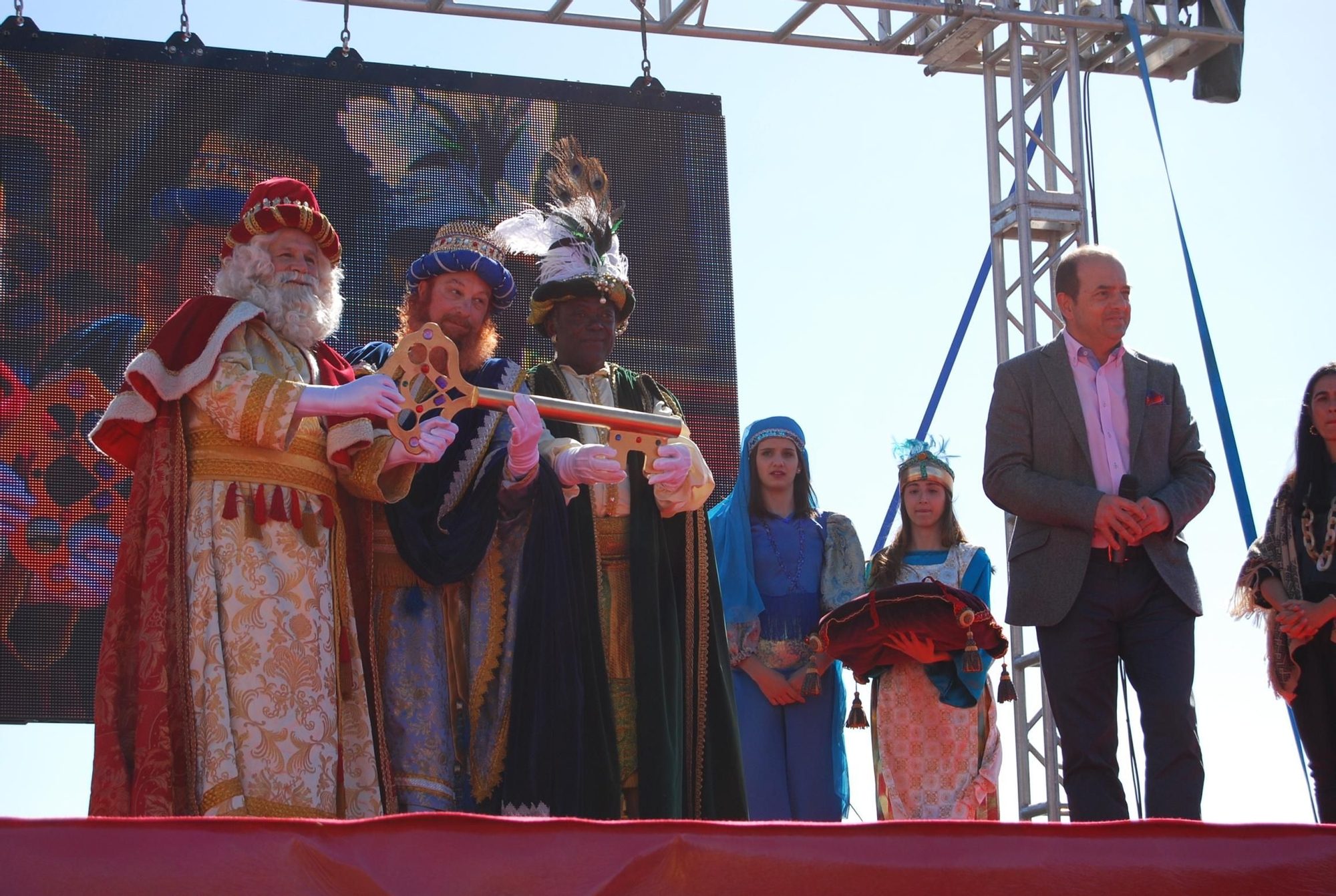 Los Reyes Magos reciben la llave mágica de la ciudad