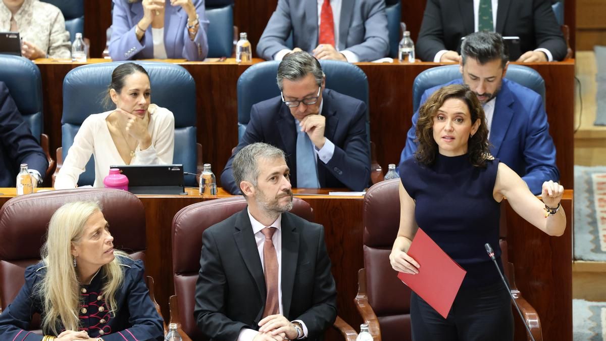 Ayuso echa la culpa a la izquierda de las huelgas: "Secuestran las calles porque no reconocen que están perdiendo las elecciones"