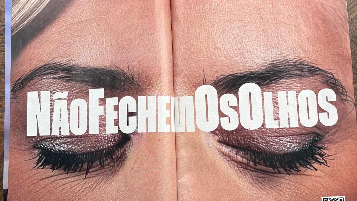La campaña 'No cierres los ojos', lanzada por un grupo de periodistas para salvar la revista 'Visão'.