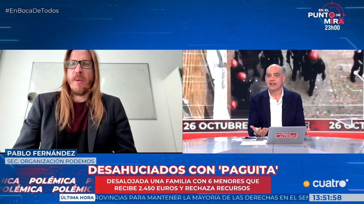 Pablo Fernández y Nacho Abad, en el programa 'En boca de todos'