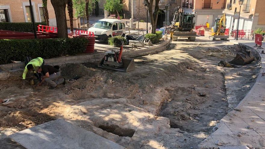 Muros encontrados en el subsuelo entre San Juan de los Reyes y la Puerta del Cambrón en Toledo