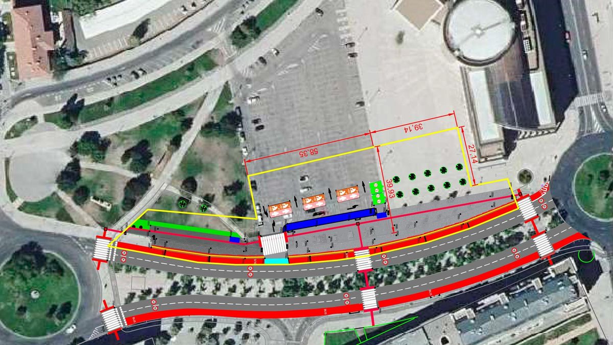 Diseño original de la Pégola Bioclimática de León, el nuevo intercambiador financiado por Europa.