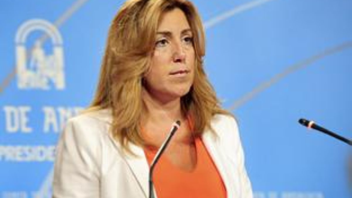 Susana Díaz en la presentación del anteproyecto de la Ley de Transparencia. (EP)