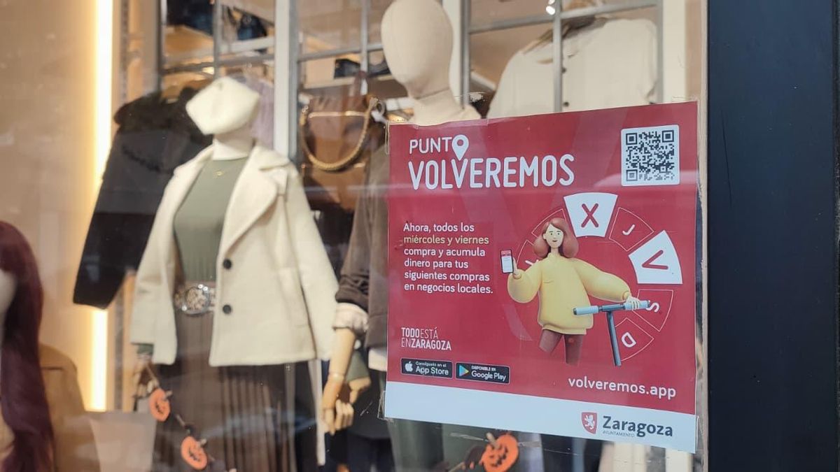 Cartel de 'Volveremos' Zaragoza