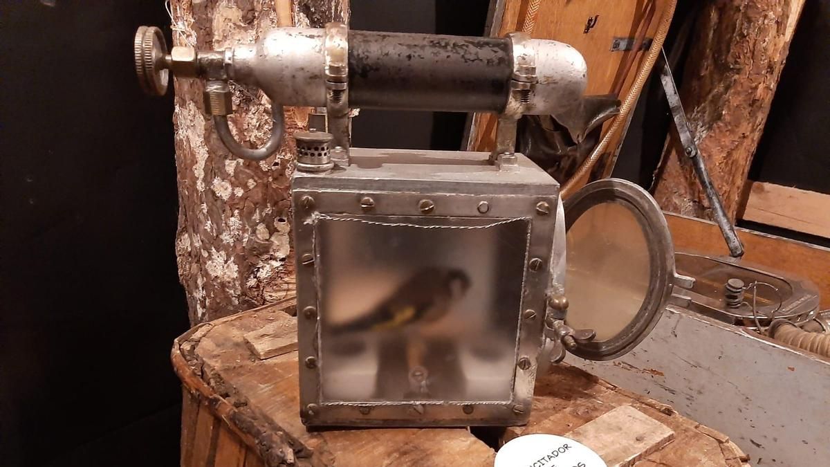 Resucitador de canarios, una de las piezas estrella del Museo de la Minería y la Siderurgia de Castilla y León, con sede en Sabero. 