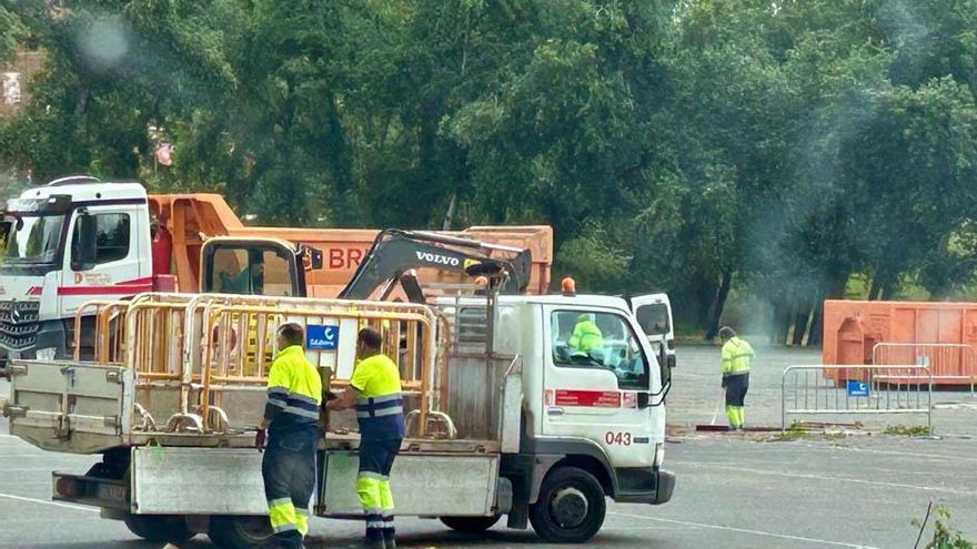 Vuelven a talar árboles en la zona del festival Holika de Calahorra y esta vez ha sido el Ayuntamiento